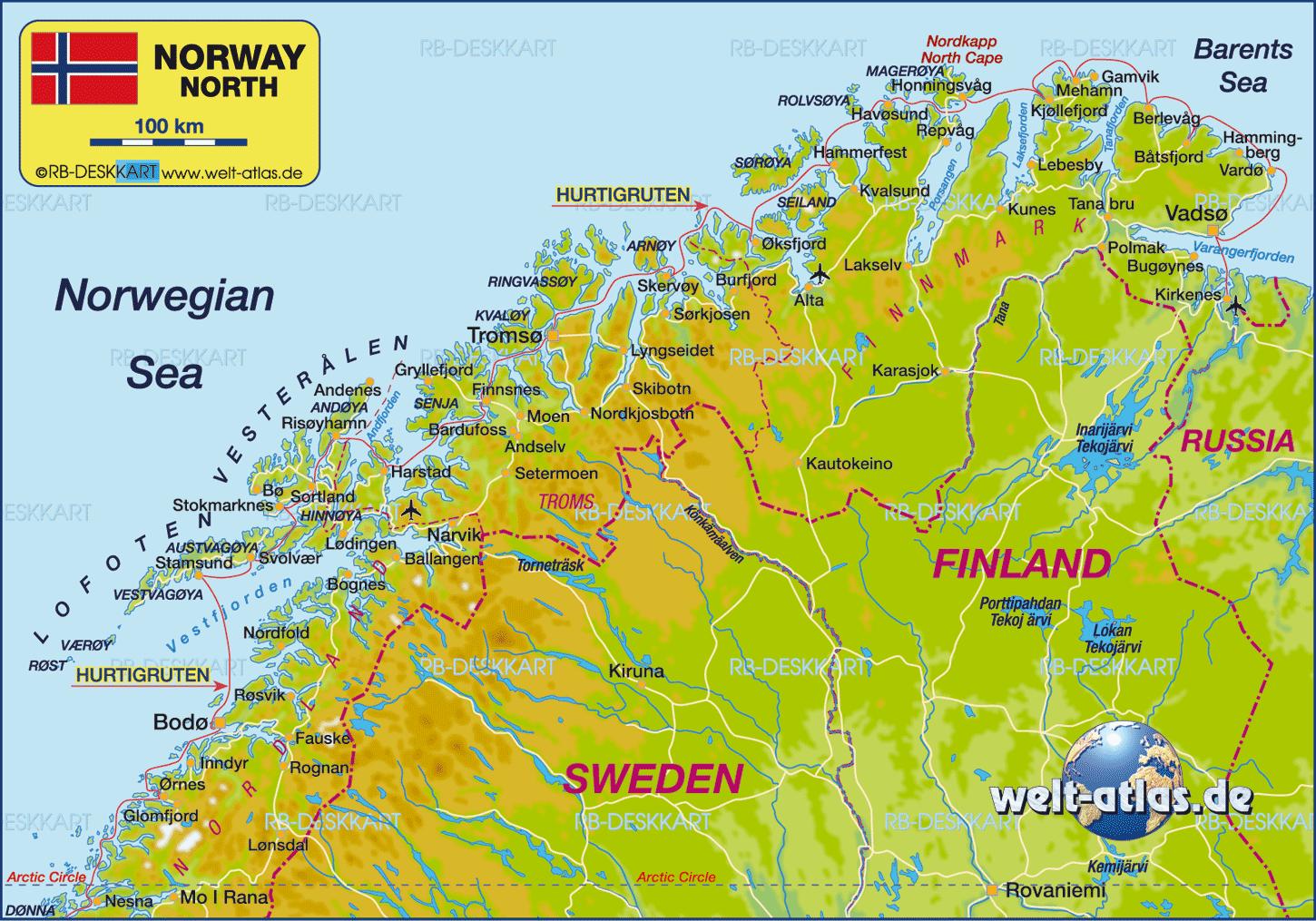 kirkenes kartta Kirkenes Norveshka Karta Norveshke Kirkenes Severna Evropa Evropa kirkenes kartta