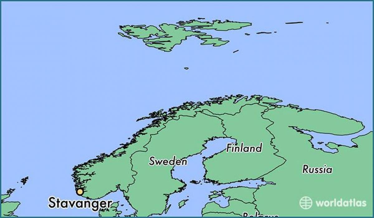 карта ставангер Норвешка