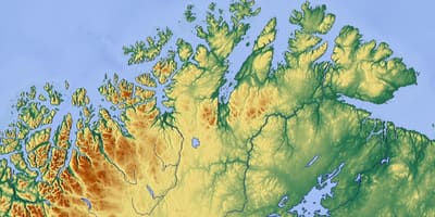 Северна Норвешка мапи