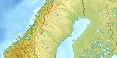 Карта физичка Норвешка