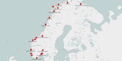Карта Норвешке аеродрома
