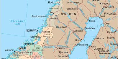 Карта Норвешке