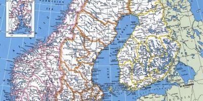 Карта цела Норвешка