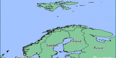 Карта ставангер Норвешка